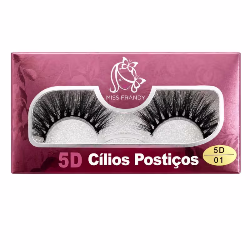Cílios Postiços 5d Miss Frandy Faux Mink 1 Par C19-0723