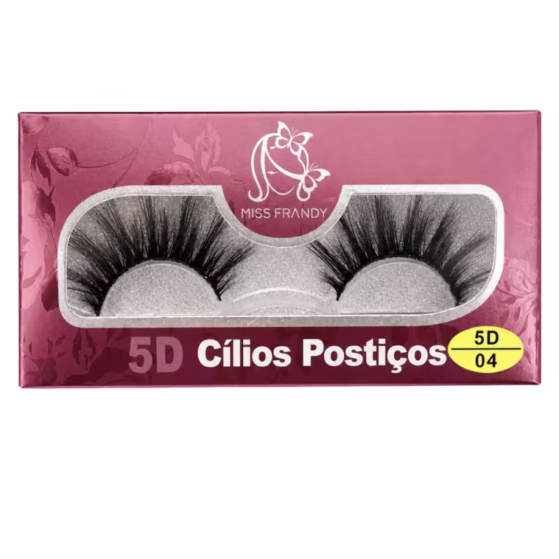 Cílios Postiços 5d Miss Frandy Faux Mink 04 1 Par C19-0721