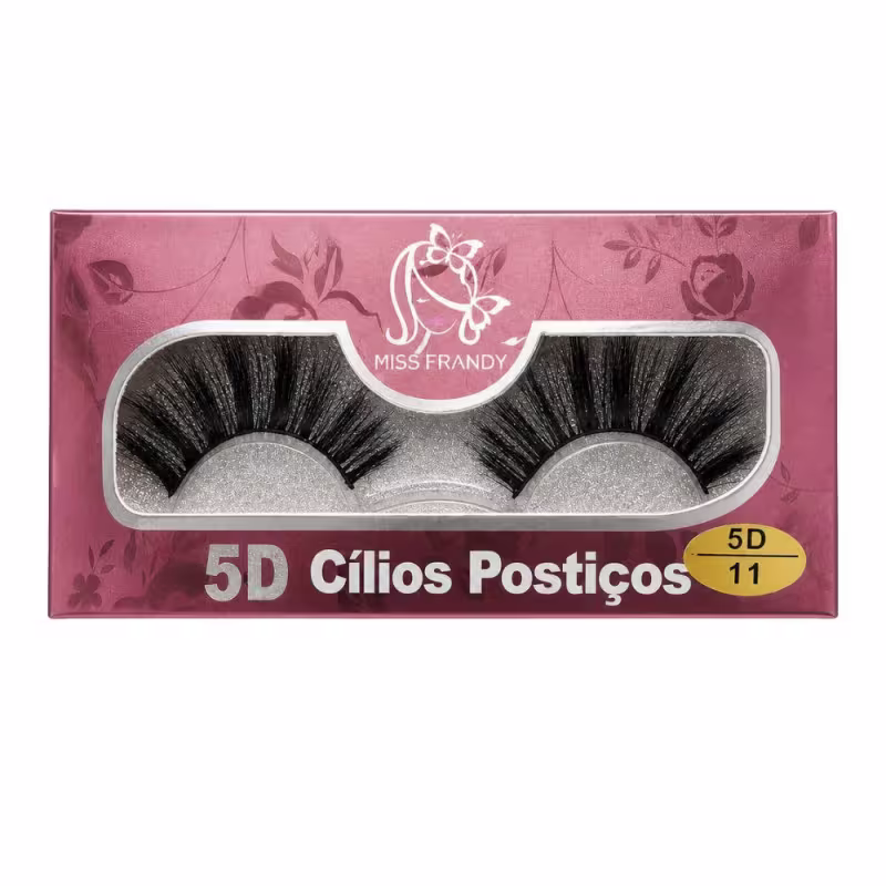 Cílios Postiços 5d Miss Frandy Faux Mink 11 1 Par C19-0722