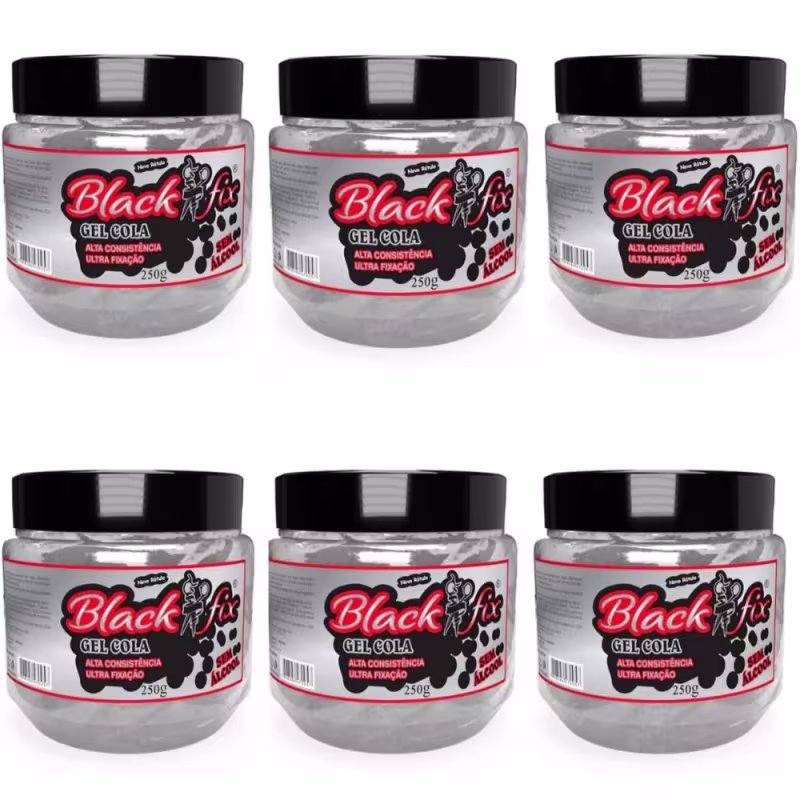 Kit Gel Cola Black Fix 250g C/6