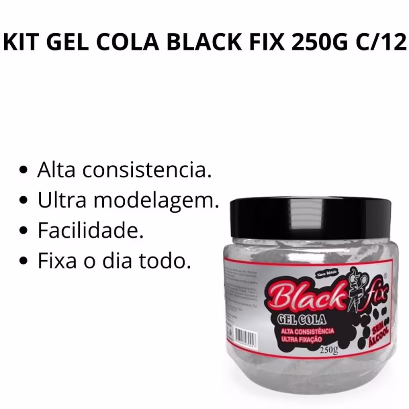 Kit Gel Cola Black Fix 250g C/12