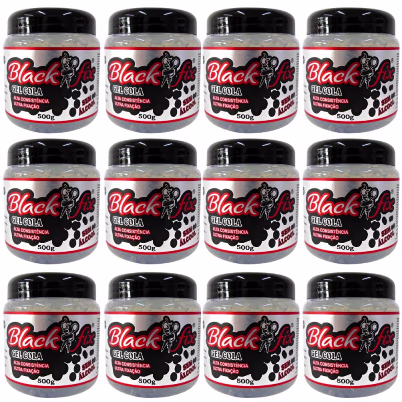 Kit Gel Cola Black Fix 500g C/12