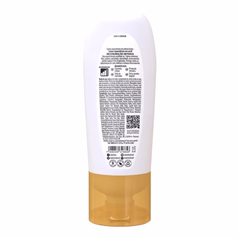 Creme Leave-in Salon Line Meu Liso Restauração Intensa 200ml