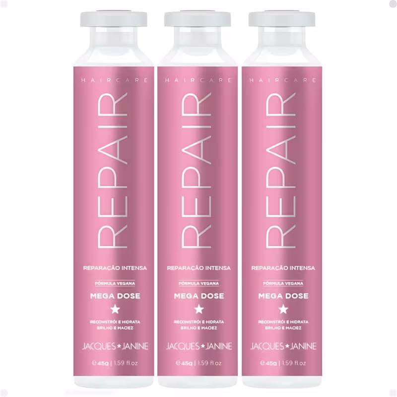 Kit Jacques Janine Hair Care Repair com 3 Unidades