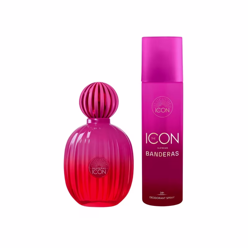 Conjunto The Icon Woman Supreme Banderas For Her Eau de Parfum 100ml + Desodorante 150ml