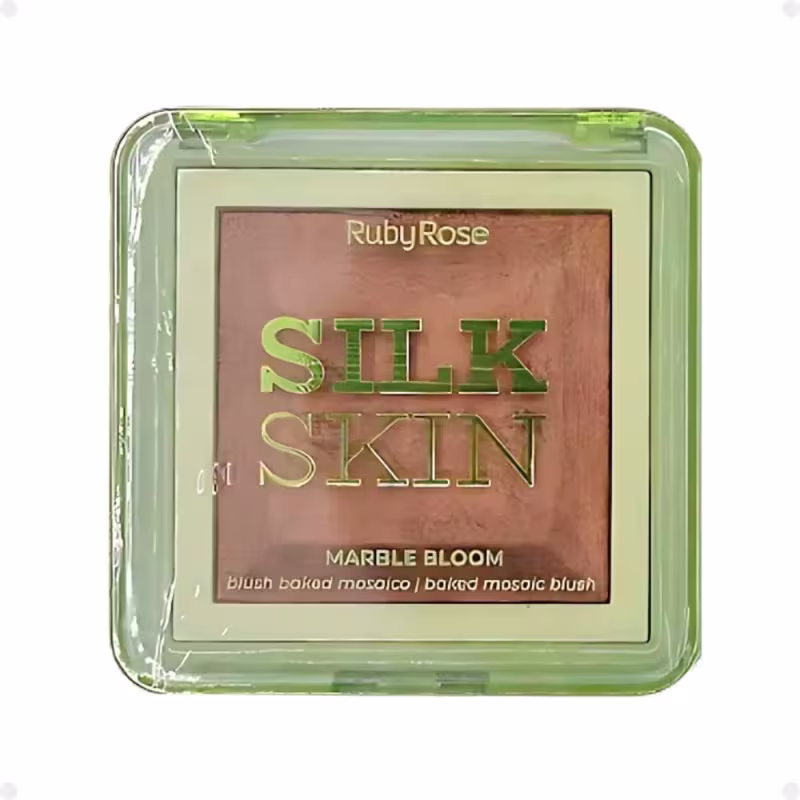 Ruby Rose Silk Skin Baked Mosaico Marble Bloom Velvet Taupe - Blush em Pó 8g