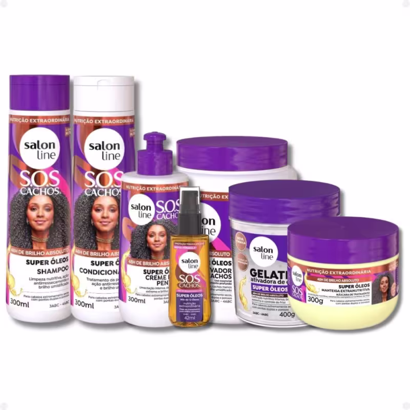 Kit Salon Line SOS Cachos Super Óleos Completo