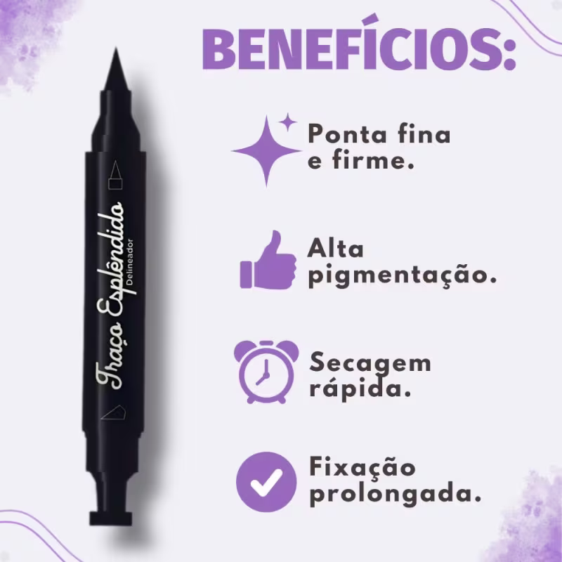 Caneta Delineadora Jasmyne Traço Esplêndido JS21005