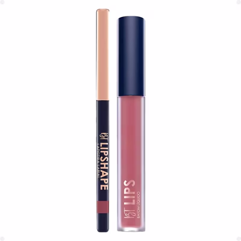 Kit Bruna Tavares Bt: Batom Líquido Victoria e Lapiseira Labial Terracota + Mimo Necessaire