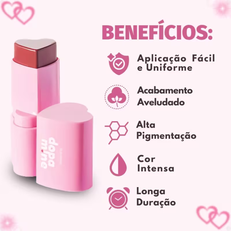 Ruby Rose Dopamine Physical Touch - Blush em Bastão 6,92g