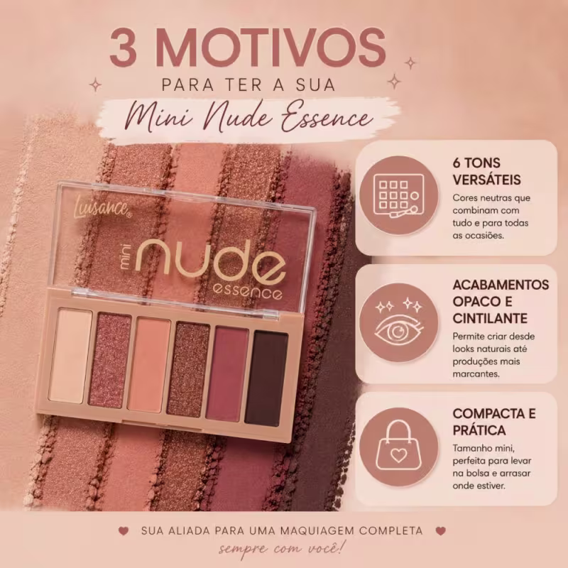 Paleta de Sombras Luisance Mini Nude Essence L3286