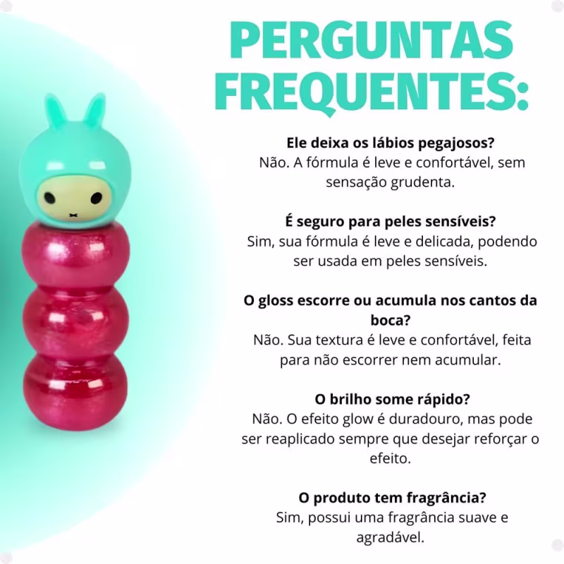 Lip Oil Jasmyne Bonequinha Glow Cor 03 JSJ17012