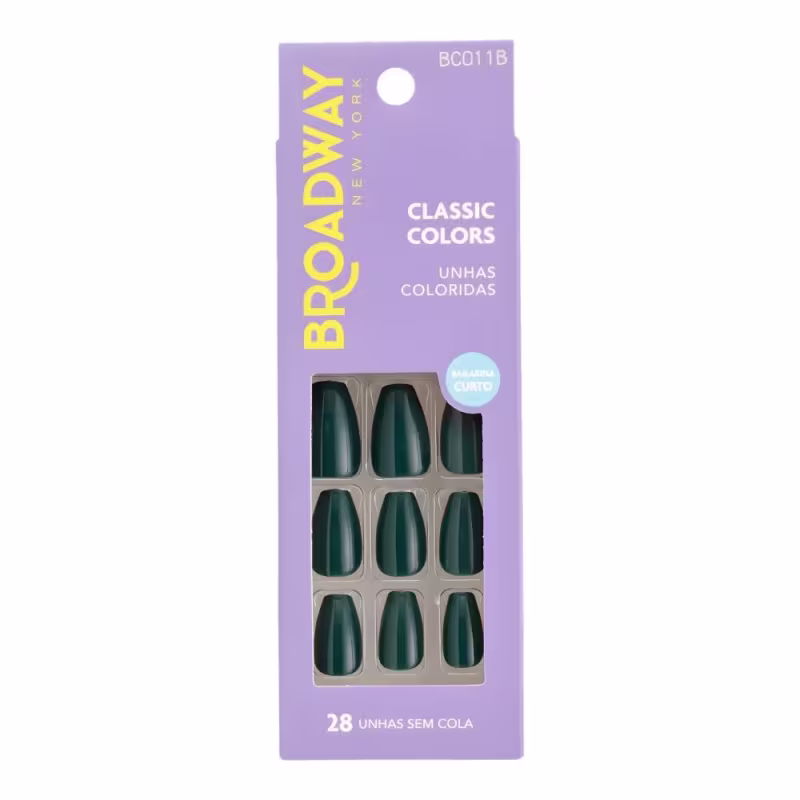 Unhas Postiças Broadway Kiss Ny Classic Colors Bailarina Longo Oatmeal Bco11b