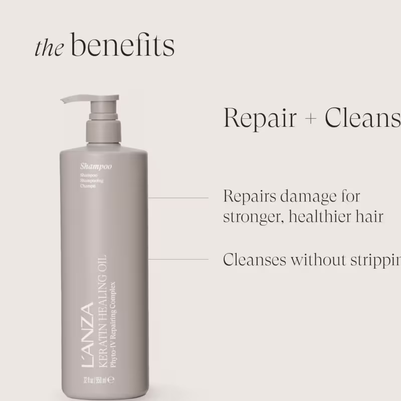 Lanza - Keratin Healing Oil - Shampoo Reparação 950 Ml