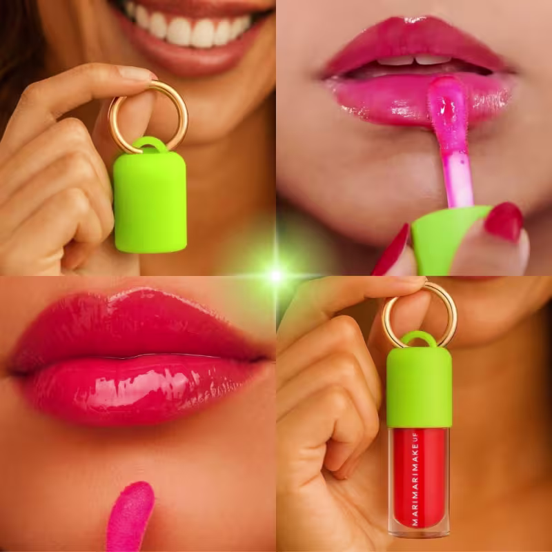 Kit Mari Maria Makeup: Lip Oil Juice Melancia e Case Melancia