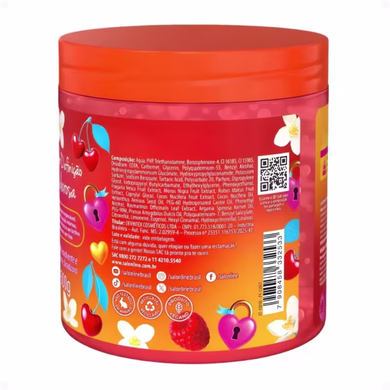 Gelatina Capilar Salon Line Xêrosa Glamour Chic Super Definição Poderosa 500g