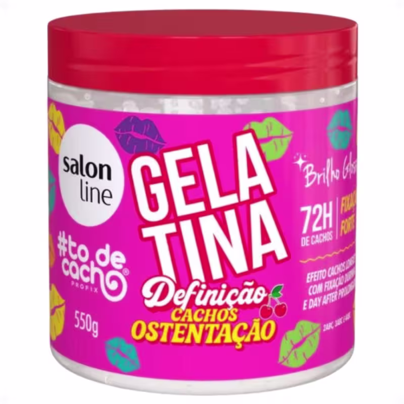 Gelatina Capilar Salon Line Definição Cachos Ostentação #ToDeCacho 550g