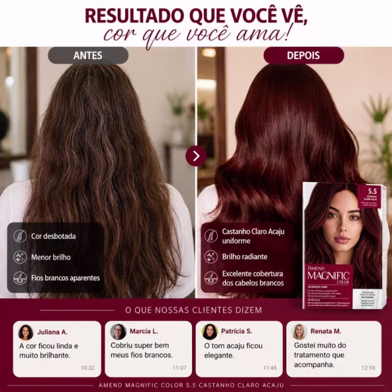 AMEND COLORACAO 5.5 CAST CLARO ACAJU 50G