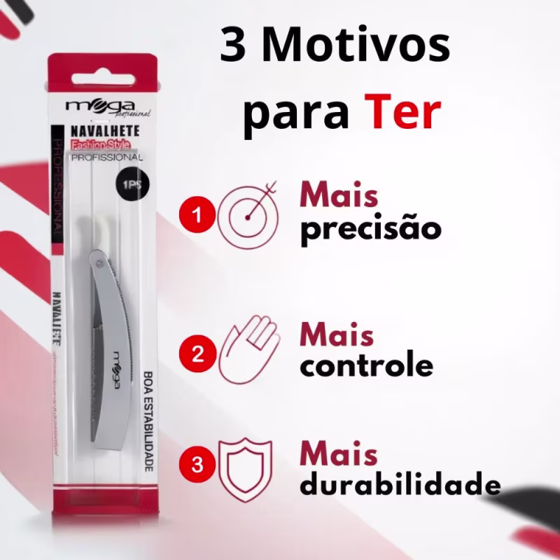 Navalhete Mega Profissional Fashion Style Nav7900