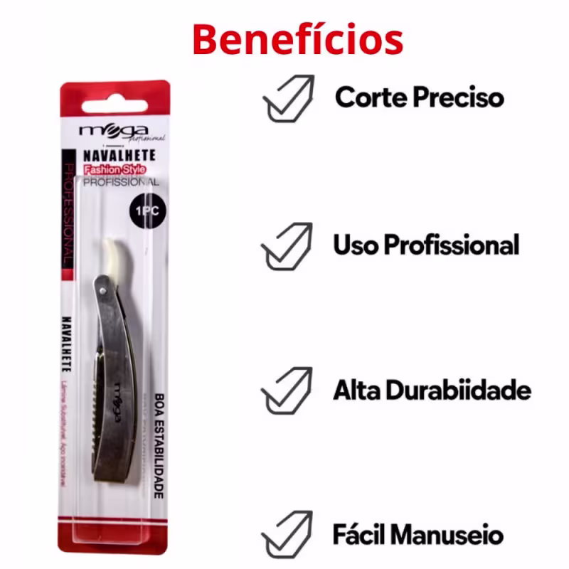 Navalhete Mega Profissional Fashion Style Nav7900