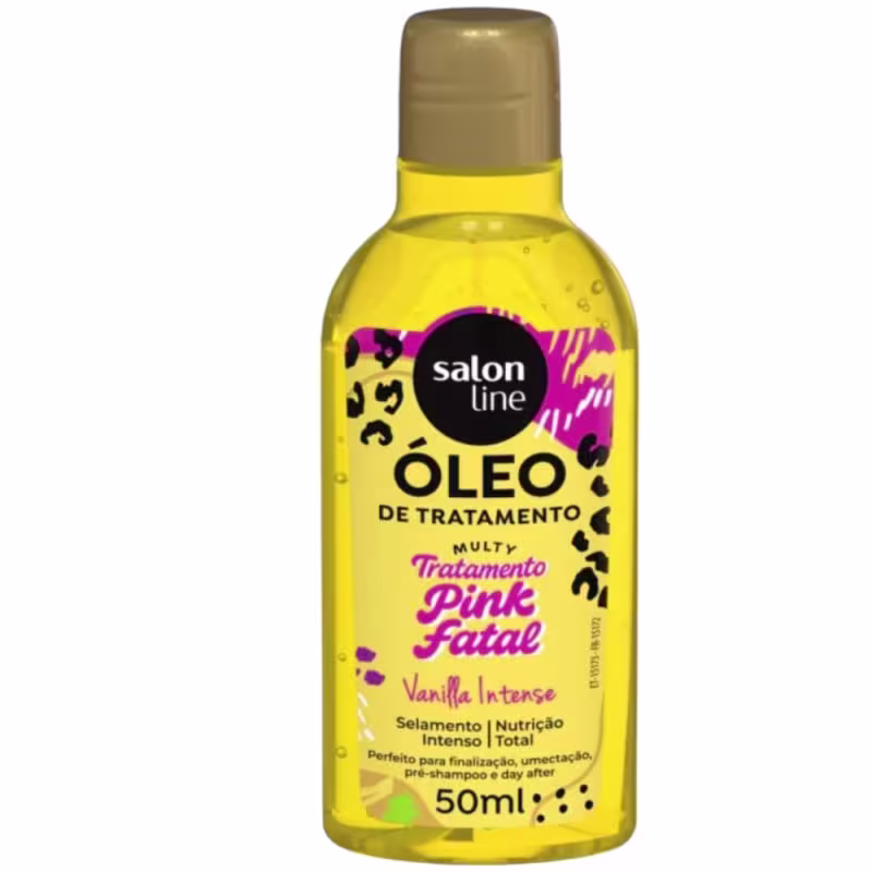 Kit Salon Line Multy Tratamento Pink Fatal: Creme 1kg e Óleo Capilar 50ml