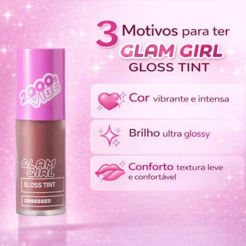 Gloss Tint Ruby Rose Popstar Glam Girl Obsessed Hb-l6603-1