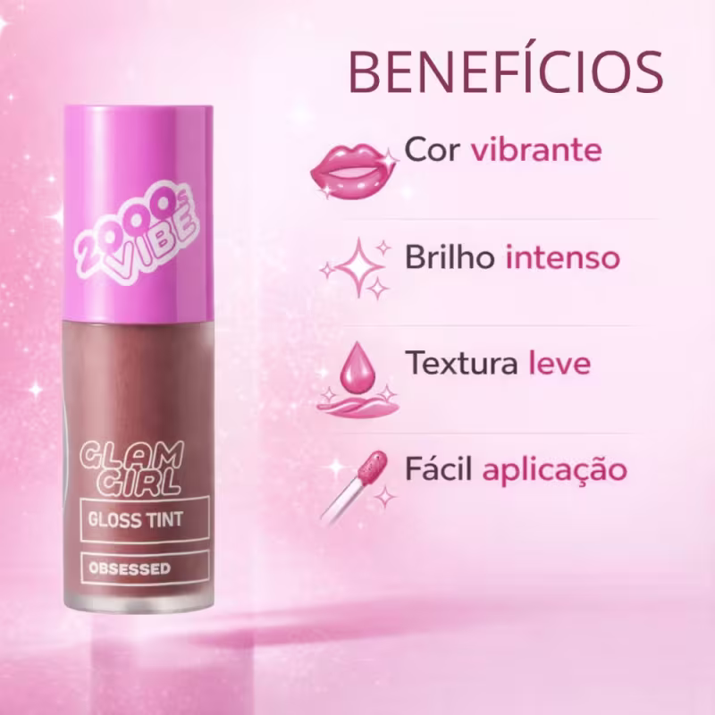 Gloss Tint Ruby Rose Popstar Glam Girl Obsessed Hb-l6603-1
