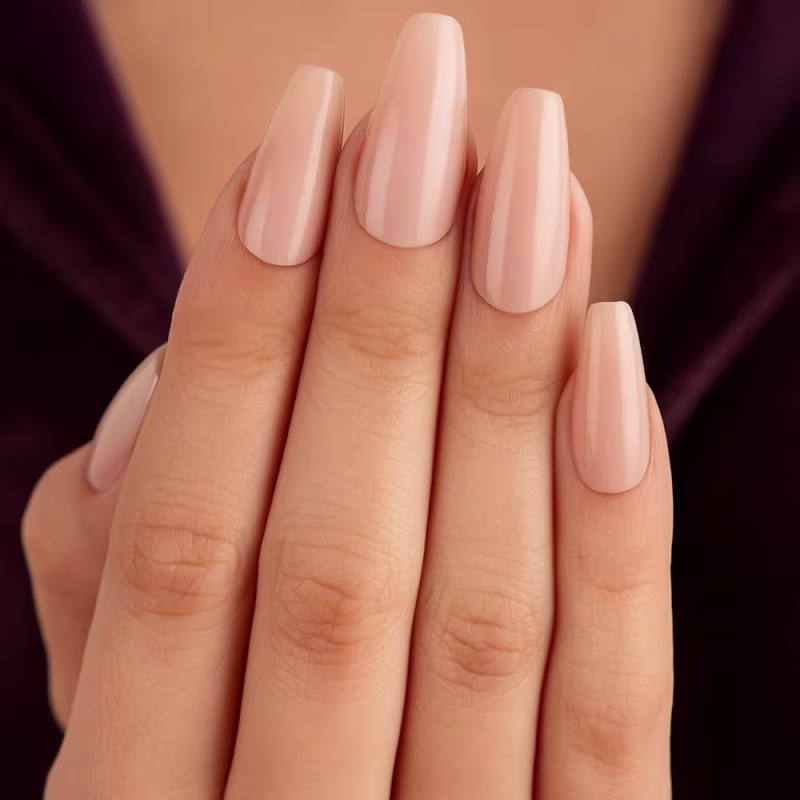 Kit Kiss New York: Unhas Postiças Bailarina Longo Moonlight e Cola De Unhas 3g