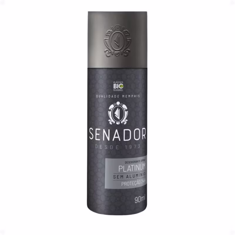Desodorante Masculino Senador Platinum 90ml