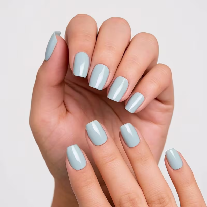 Kit Kiss New York: Unhas Postiças Quadrado Curto Lipstick e Cola De Unhas 3g