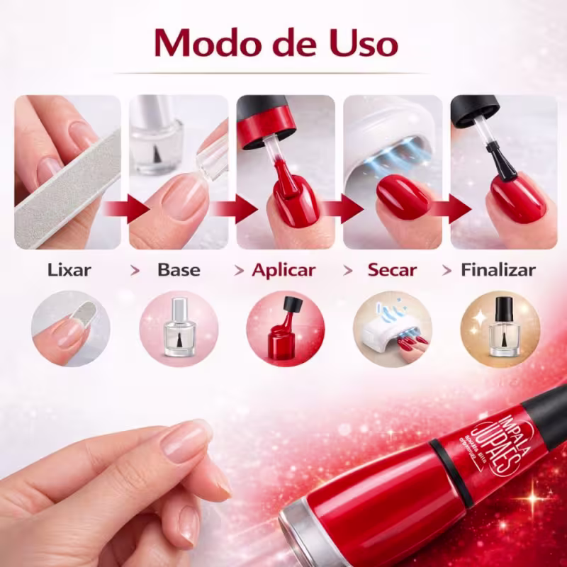Esmalte Cremoso Impala Ju Paes Virando O Jogo Aposta Alta 7,5ml