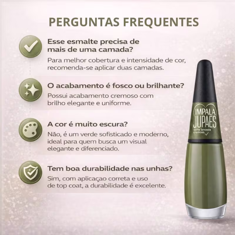 Esmalte Cremoso Impala Ju Paes Virando O Jogo Sorte Lançada 7,5ml