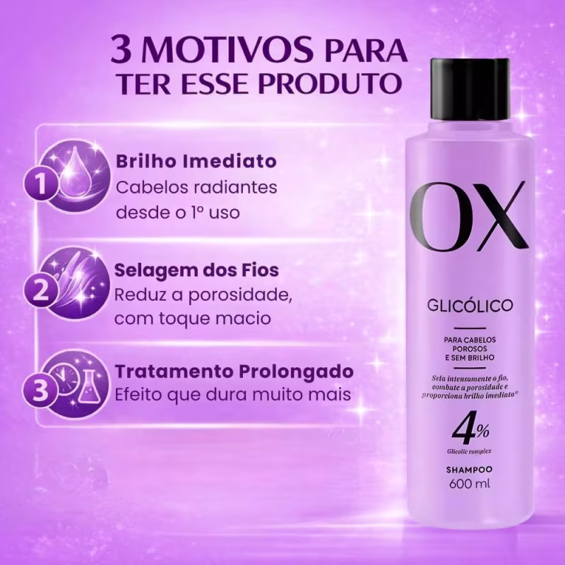 Shampoo Ox Glicólico 600ml