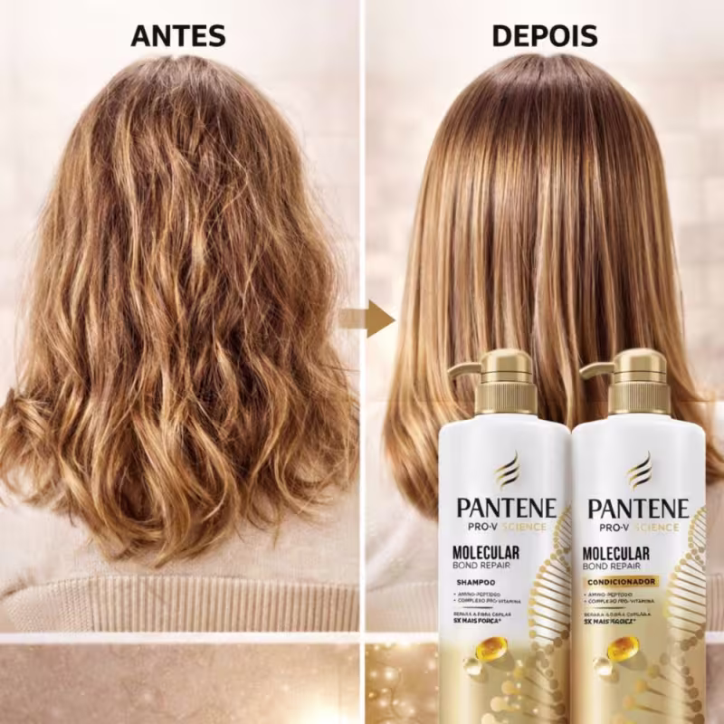 Kit Pantene Molecular Bond Repair: Shampoo e Condicionador 510ml