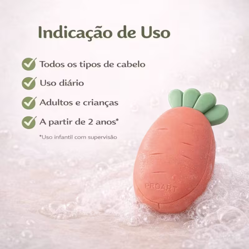 Massageador de Couro Cabeludo Infantil Proart Mini Para Banho Mm01b