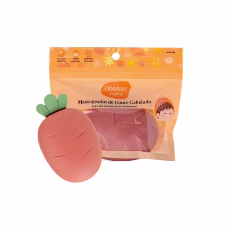 Massageador de Couro Cabeludo Infantil Proart Mini Para Banho Mm01b