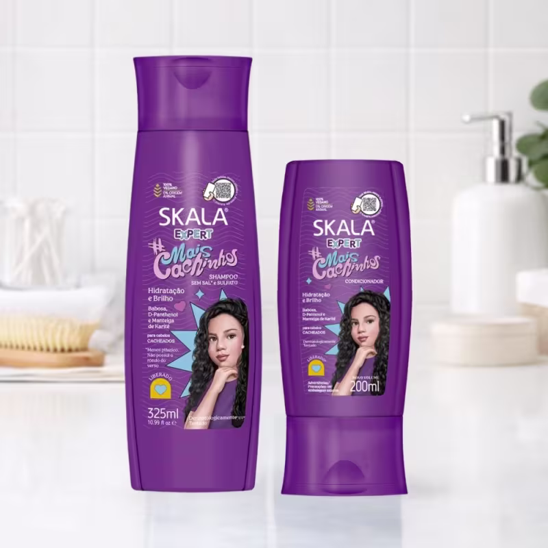 Kit Skala Expert Mais Cachinhos: Shampoo 325ml e Condicionador 200ml