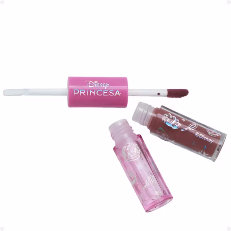 Lip Duo Batom e Gloss Fenzza Disney Princesa Velvet Spell Dis114