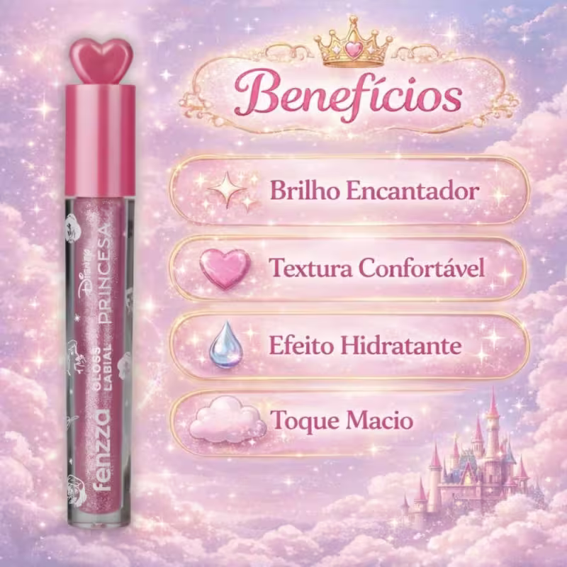 Gloss Labial Fenzza Disney Princesa Magic Drop Dis113