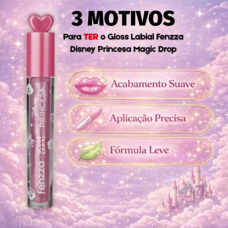 Gloss Labial Fenzza Disney Princesa Magic Drop Dis113