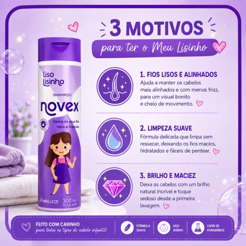 Shampoo Novex Liso Lisinho 300ml