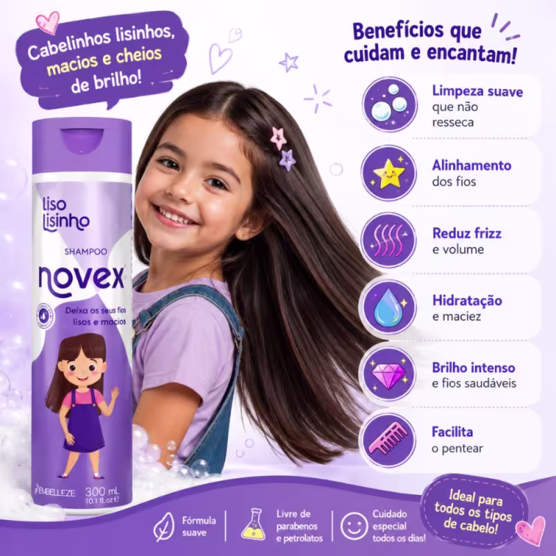Shampoo Novex Liso Lisinho 300ml