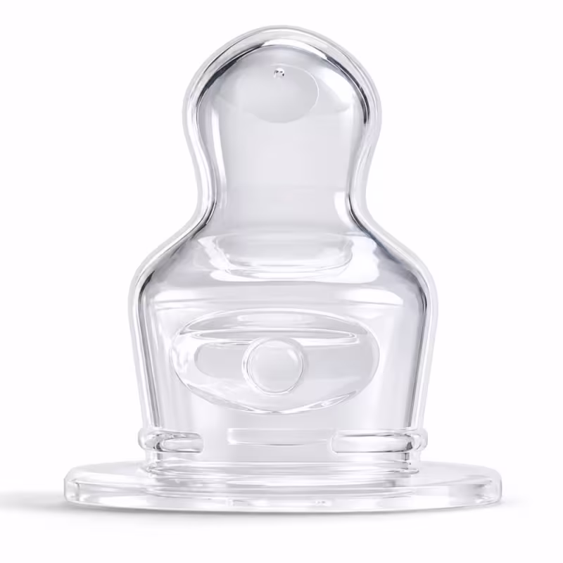 Bico de Silicone Para Mamadeira Cimed João e Maria Fluxo Lento 0+ Meses