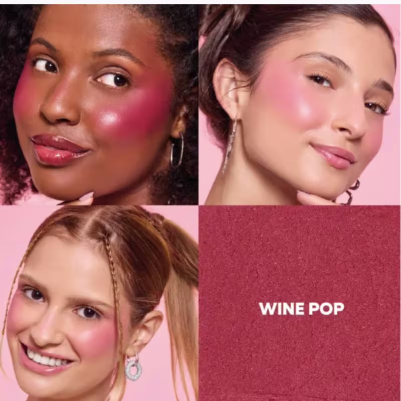 Blush e Lip Bouncy Ruby Kisses Melon Pop! Wine Mbb06bb