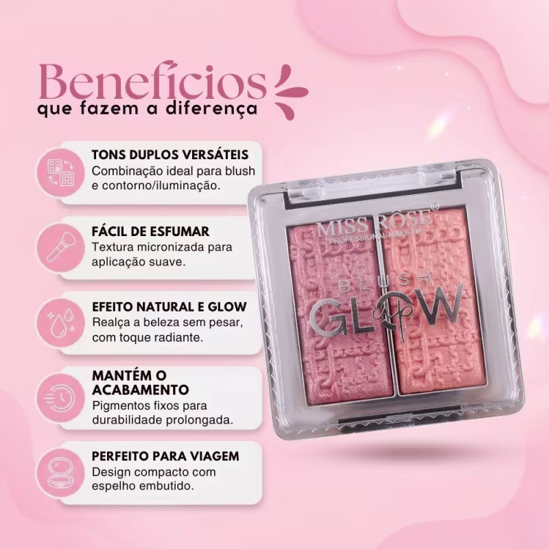 Duo Blush Miss Rôse Glow Up Cód.: 7004-056n4