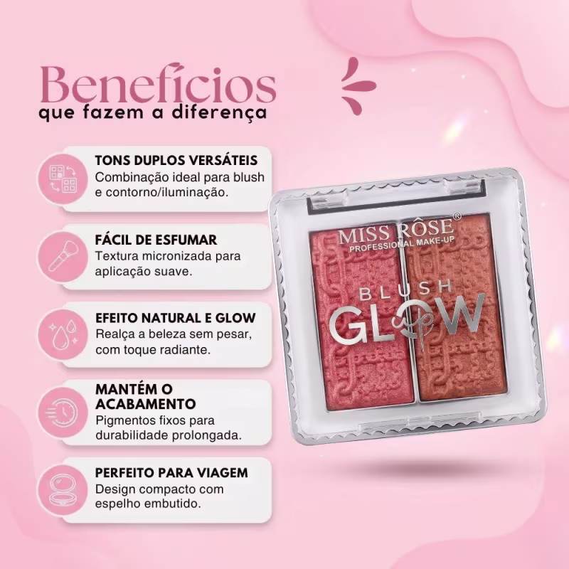 Duo Blush Miss Rôse Glow Up Cód.: 7004-056n6
