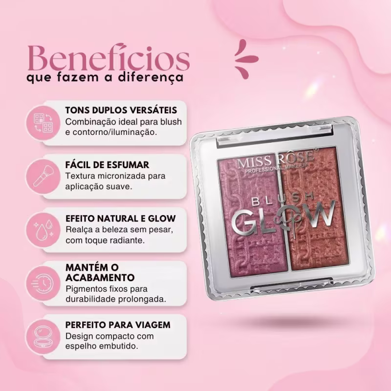 Duo Blush Miss Rôse Glow Up Cód.: 7004-056n5