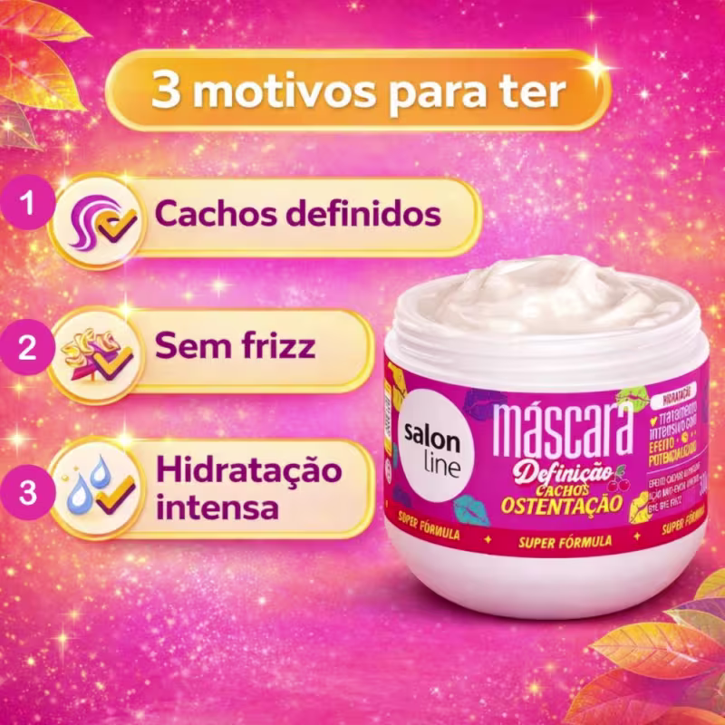 Máscara Capilar Salon Line Definição Cachos Ostentação 300g