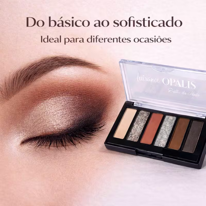 Paleta De Sombras Luisance Opalis Brilho Da Noite Ref.: L3297