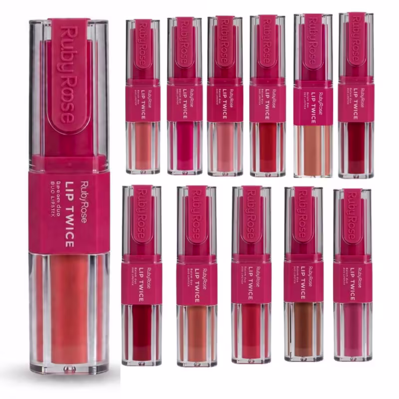 Batom Duo Ruby Rose Lip Twice LT60 HB-L6101-6